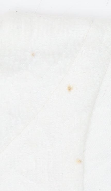 Great Plains Women’s White Quilted Cotton Blend Blouse Size L