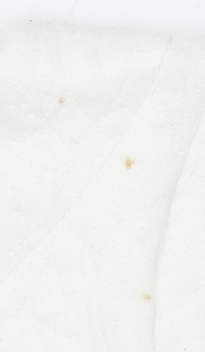 Great Plains Women’s White Quilted Cotton Blend Blouse Size L