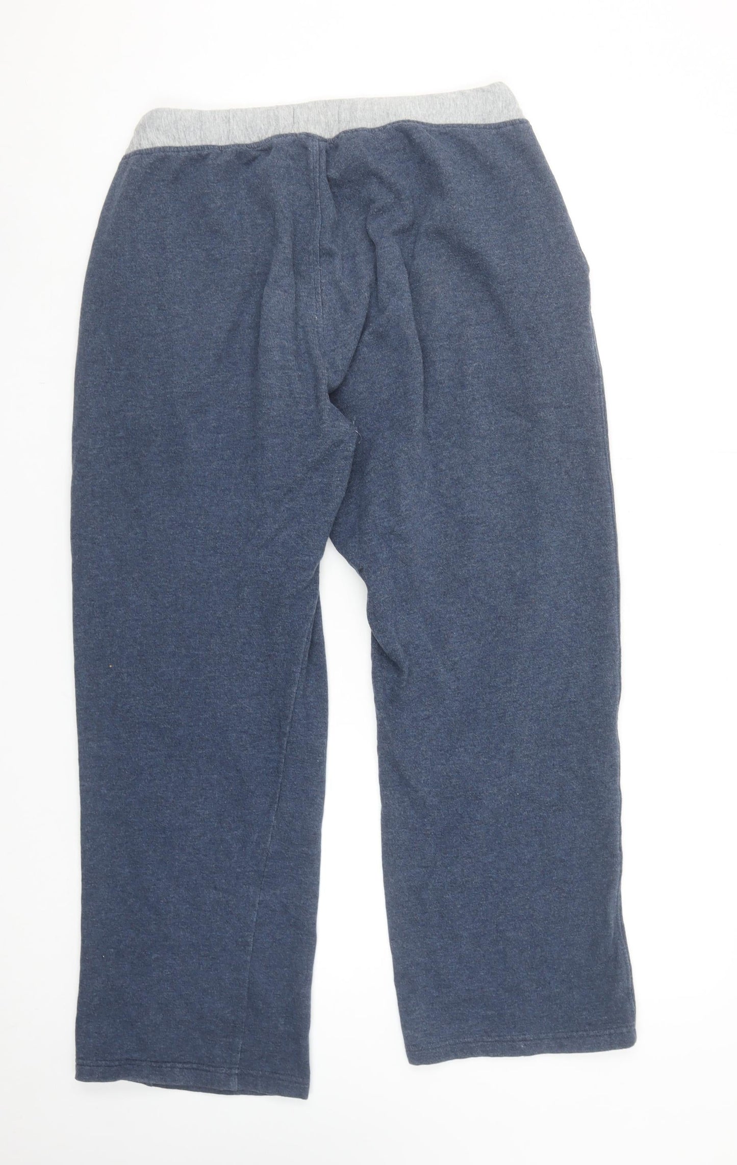 John Partridge Men’s Blue Sweatpants L Regular Fit Drawstring Cotton Blend