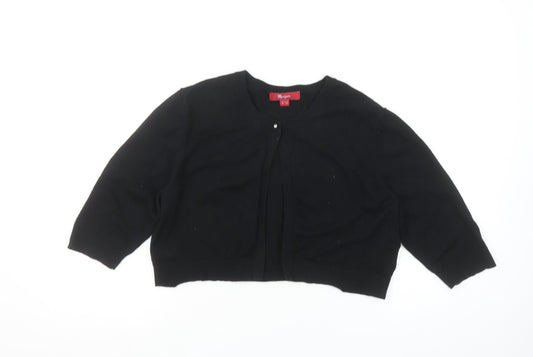 Womens UK Size 16 Monsoon Black Cardigan Jumper