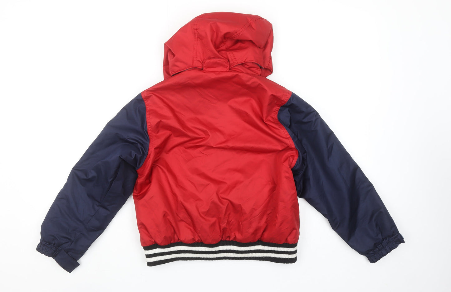 Reseeda Boys Red Varsity Jacket Hooded Lined Water Resistant 10 Years