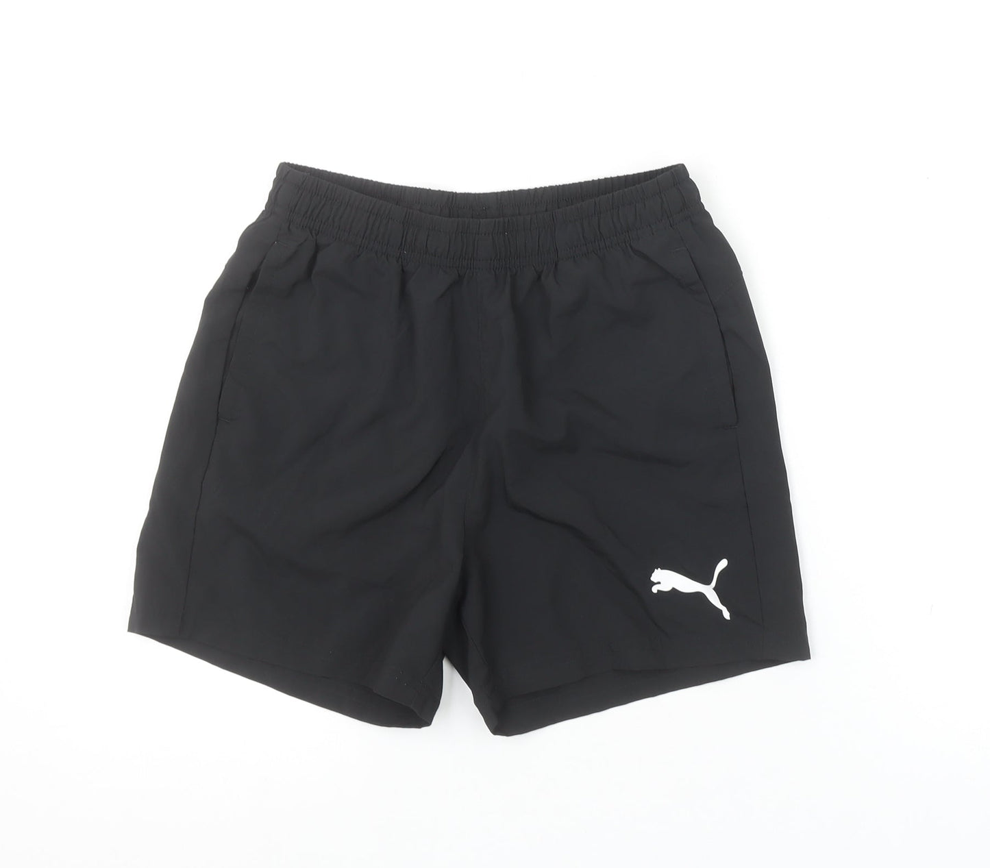 Puma Boys Black 13-14 Years Athletic Activewear Shorts Polyester