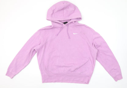 Nike Women’s Purple Pullover Hoodie Small Cotton Blend Sweatshirt
