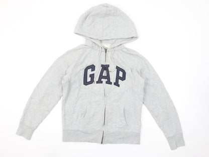 GAP Womens Grey Small Full Zip Hoodie Sweatshirt