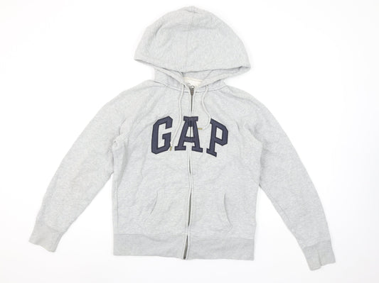 GAP Womens Grey Small Full Zip Hoodie Sweatshirt