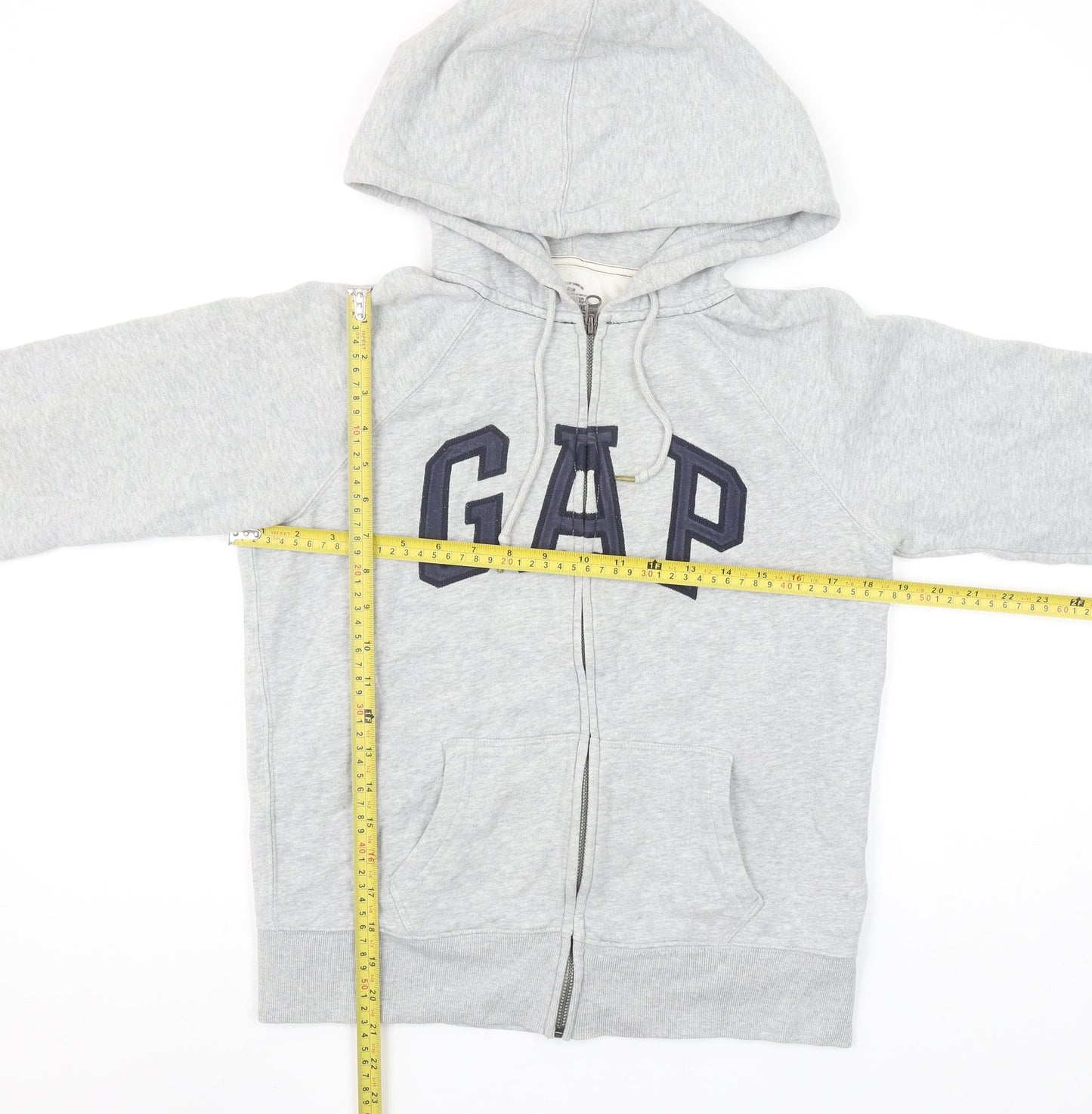 GAP Womens Grey Small Full Zip Hoodie Sweatshirt