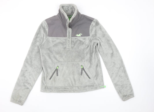 Womens UK Size S Hollister Grey Pullover Sweatshirt