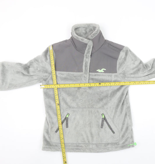 Womens UK Size S Hollister Grey Pullover Sweatshirt