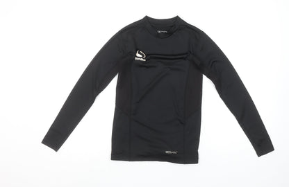 Sondico Boys Black Long Sleeve Compression Sports Top 11-12 Years