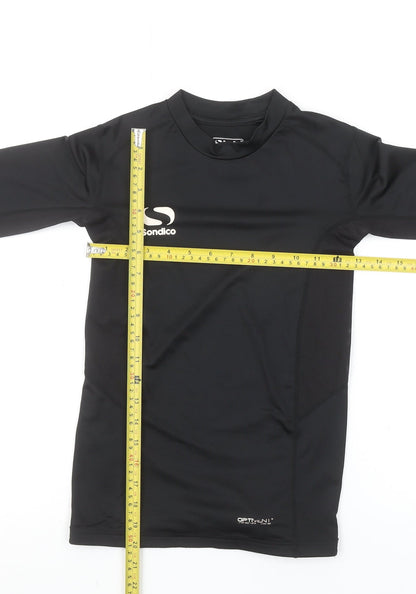 Sondico Boys Black Long Sleeve Compression Sports Top 11-12 Years