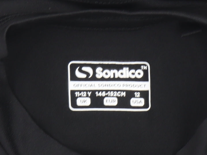 Sondico Boys Black Long Sleeve Compression Sports Top 11-12 Years