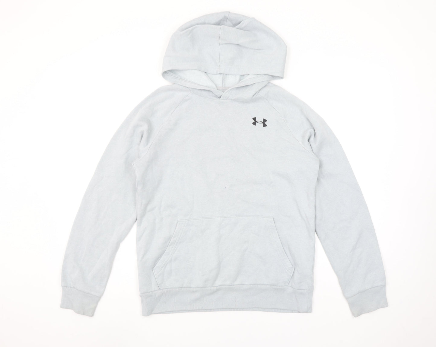 Boys UK Size 14-15 Years Under armour Grey Pullover Hoodie