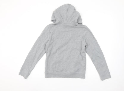 Under Armour Boys Grey Pullover Hoodie Medium ColdGear Fleece