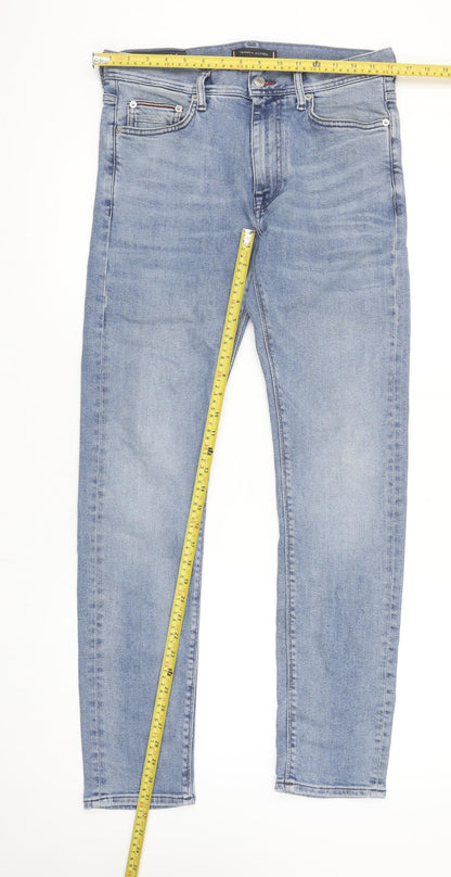 Tommy Hilfiger Men's Blue Slim Fit Stretch Straight Jeans 30/30