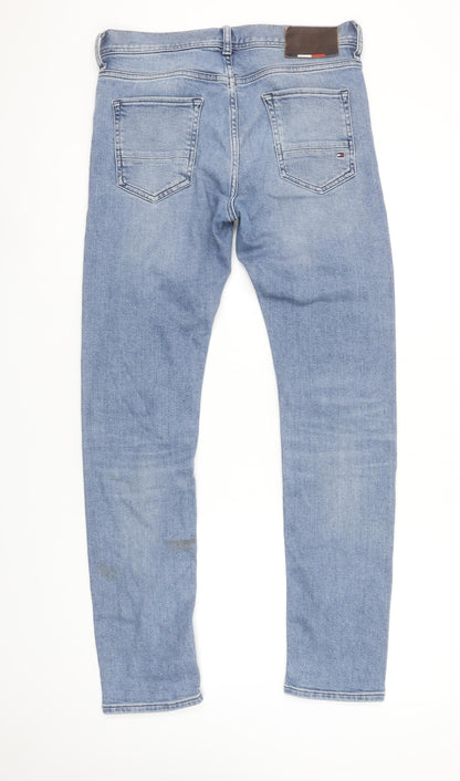 Tommy Hilfiger Men's Blue Slim Fit Stretch Straight Jeans 30/30