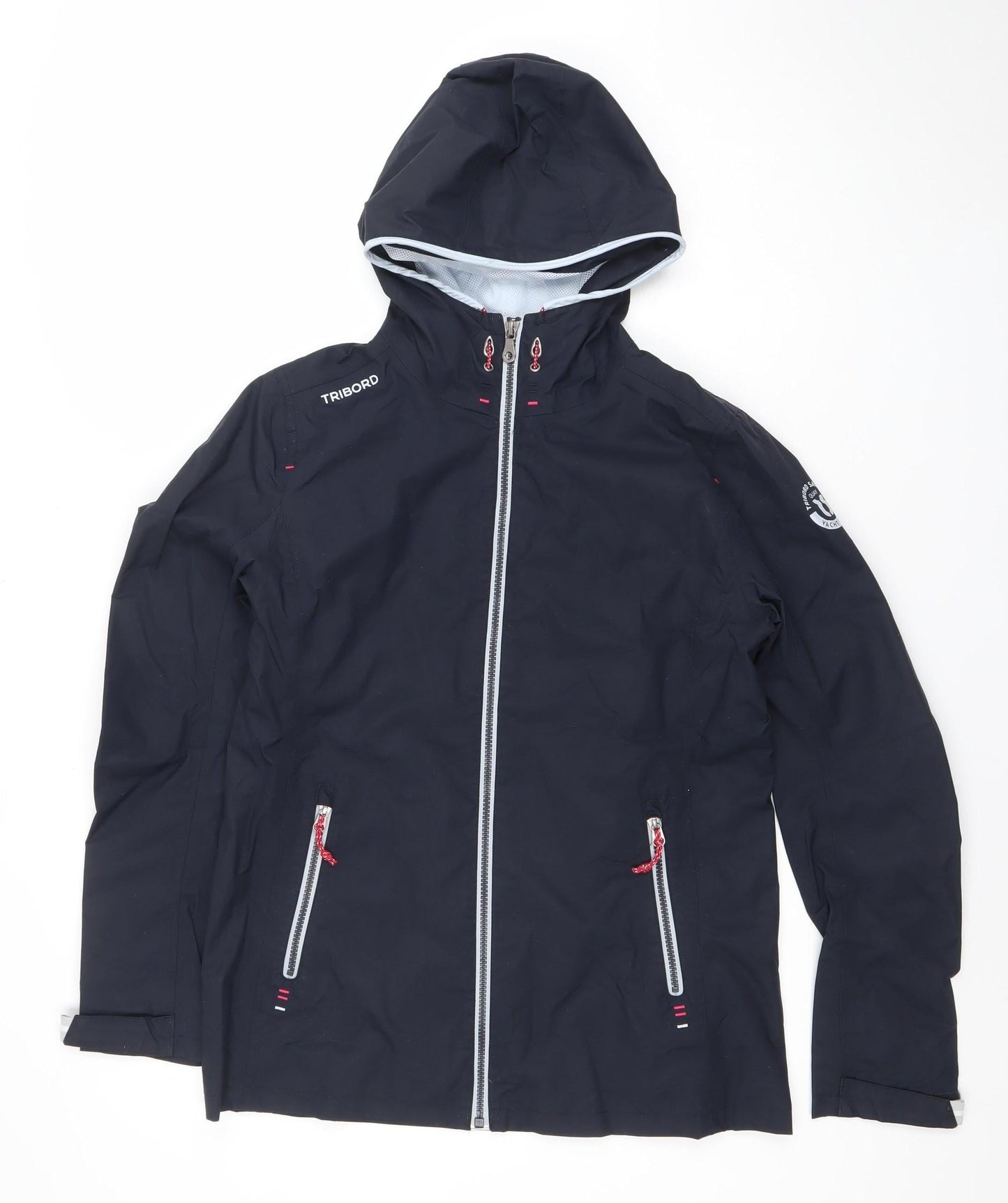 Womens UK Size 2XS Tribord Blue Rain Coat