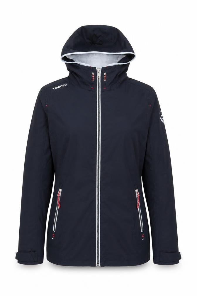 Womens UK Size 2XS Tribord Blue Rain Coat