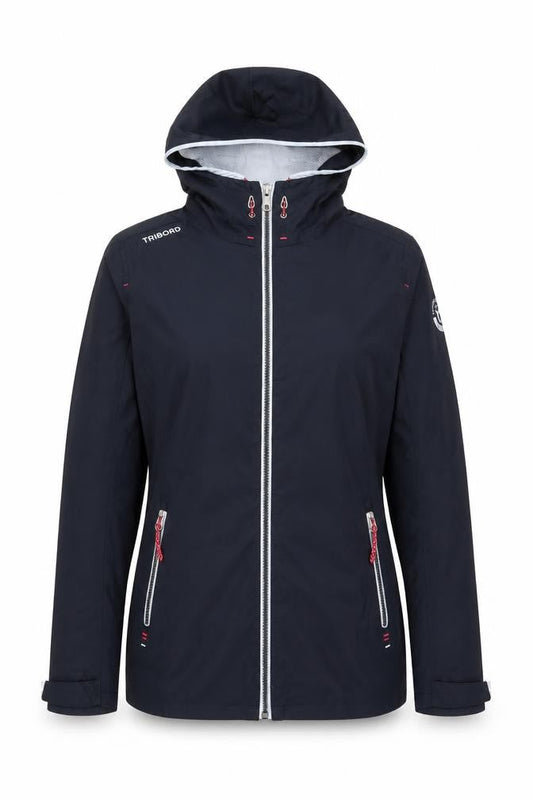 Womens UK Size 2XS Tribord Blue Rain Coat