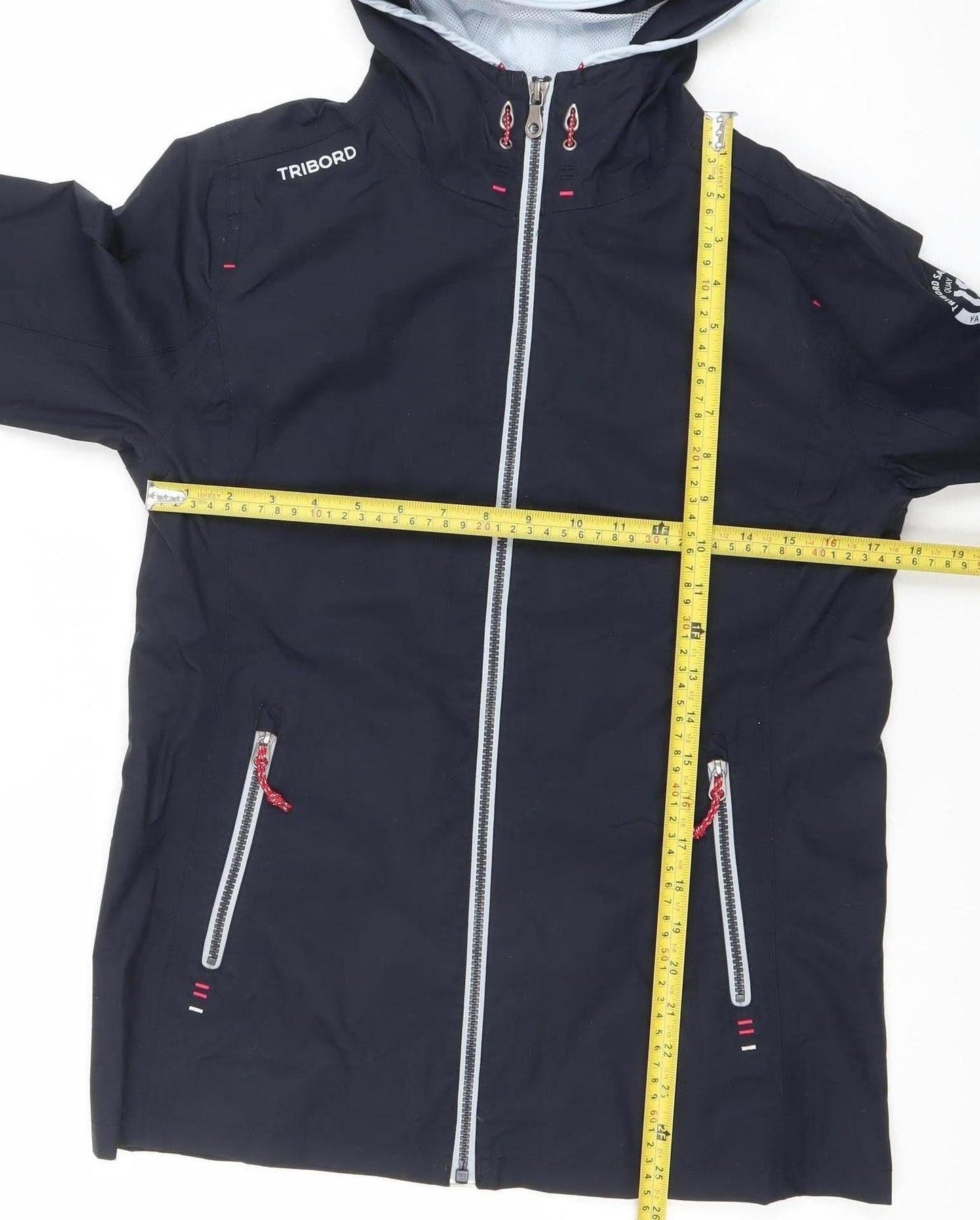 Womens UK Size 2XS Tribord Blue Rain Coat