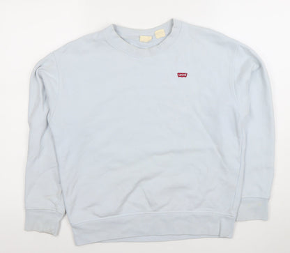 Womens UK Size S Levi's Blue Pullover Sweatshirt