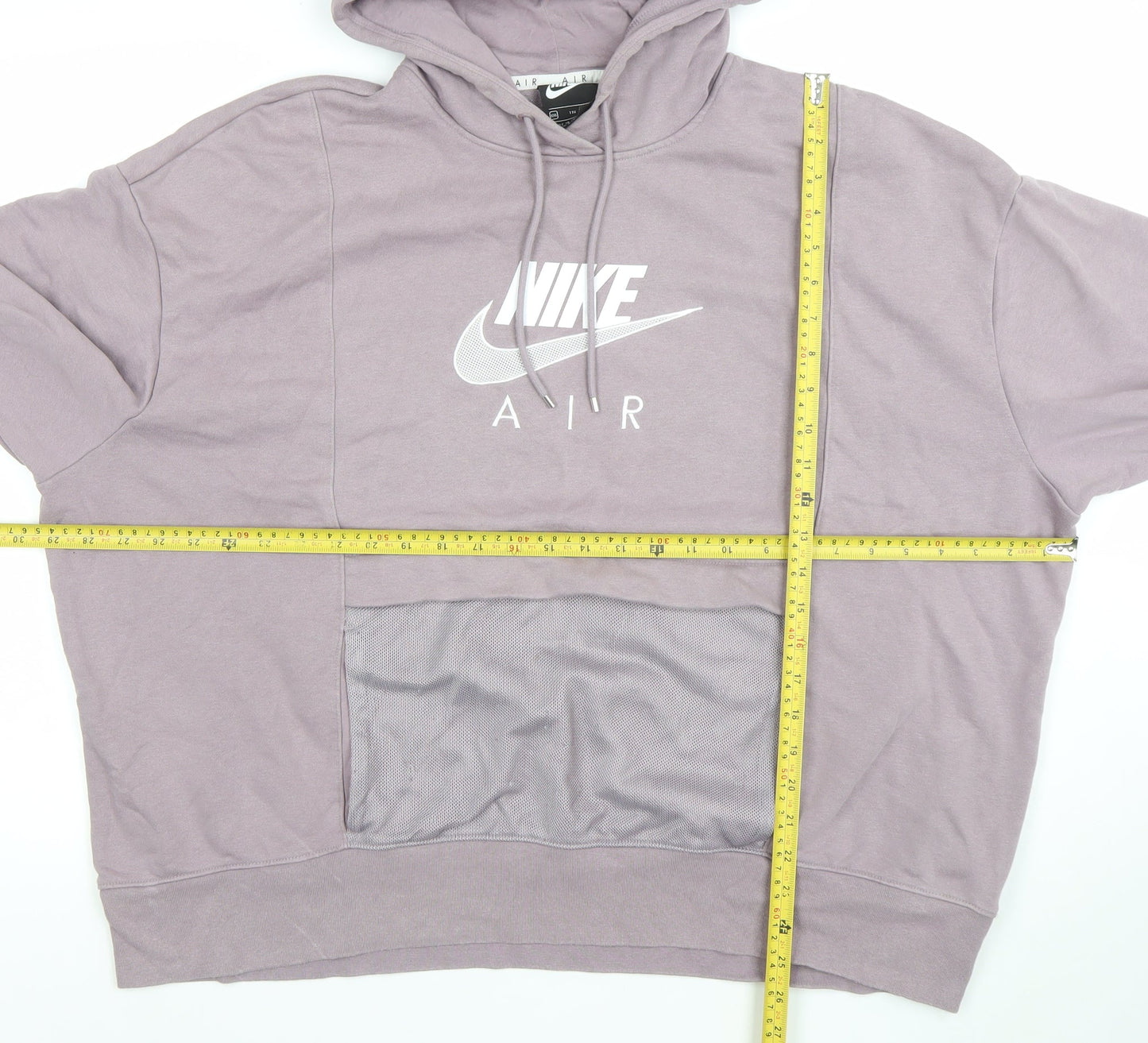 Nike Air Women's Purple Pullover Hoodie Size XL Cotton Blend