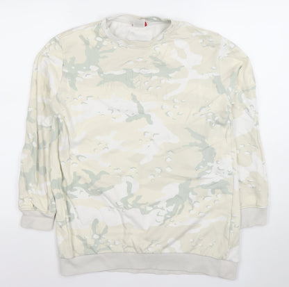 Womens UK Size M The North Face Beige Pullover Sweatshirt