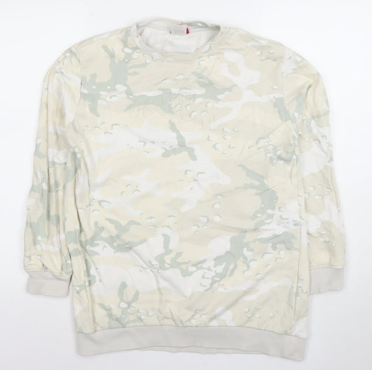 Womens UK Size M The North Face Beige Pullover Sweatshirt