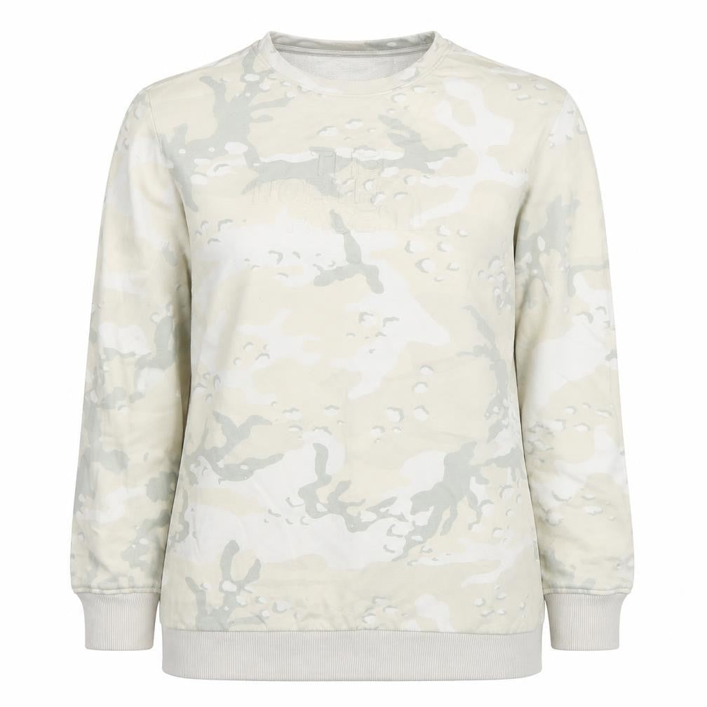 Womens UK Size M The North Face Beige Pullover Sweatshirt