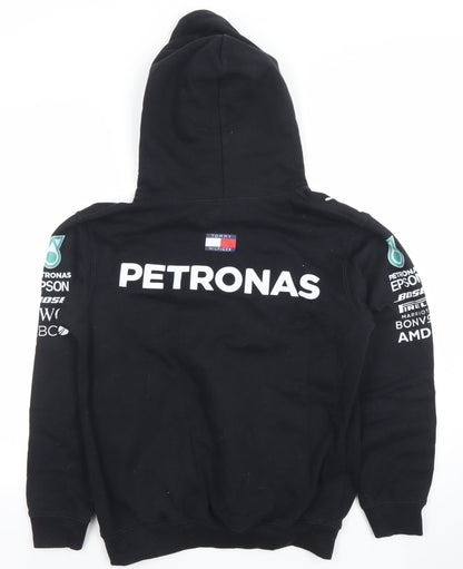 Tommy Hilfiger Boys Black Large AMG Petronas Pullover Hoodie