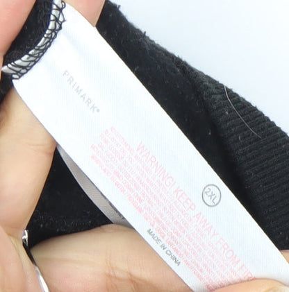 Primark Men's Black Freddy vs Jason Sweatshirt 2XL Horror Graphic Pullover