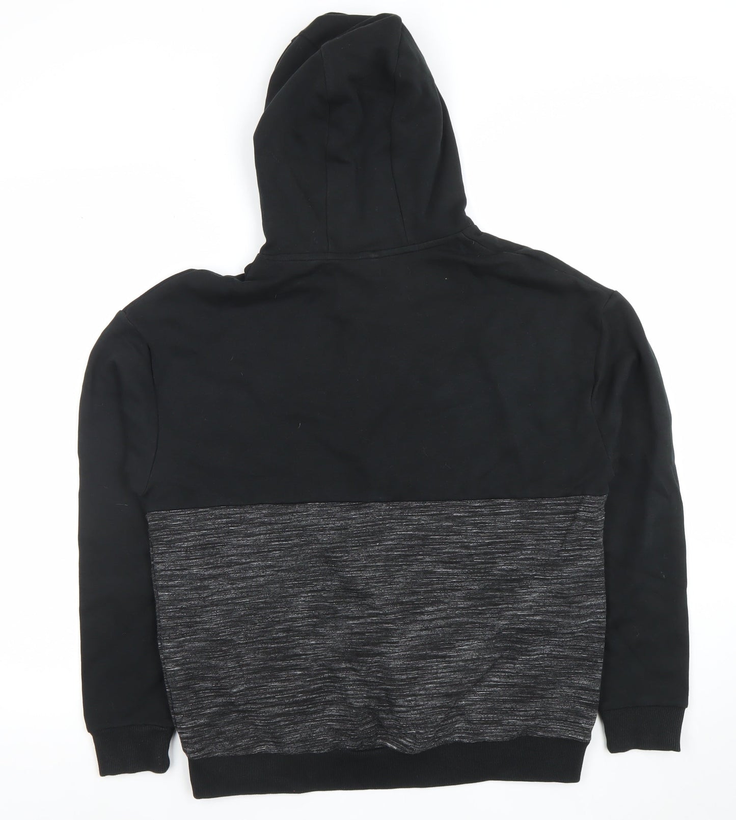 Marks and Spencer Boys Black Grey Pullover Hoodie Size 13-14 Years