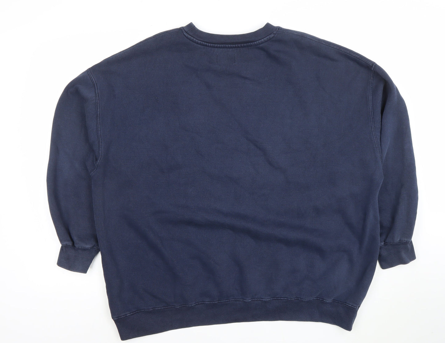 Womens UK Size S Pull & Bear Blue Pullover Sweatshirt