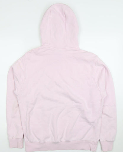 Nike Womens Pink Pullover Hoodie Size M Cotton Blend Casual