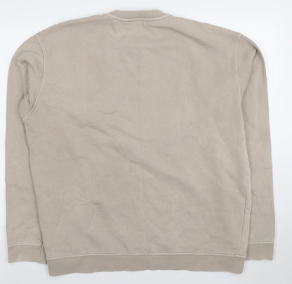 Mens UK Size L MAYA MAYA Beige Pullover Sweatshirt