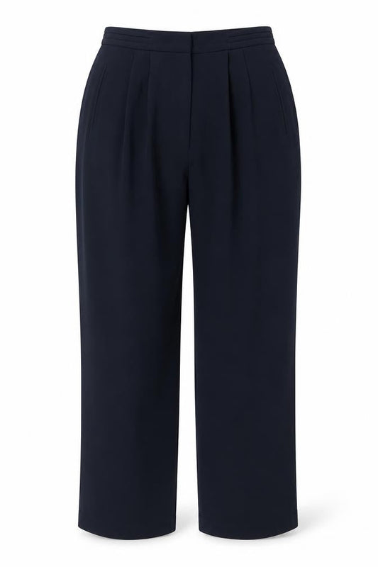 Womens UK Size 10 Topshop Regular Fit Business Casual Formal Workwear Blue Trous