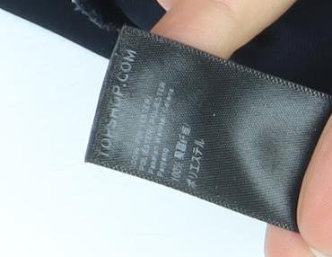 Womens UK Size 10 Topshop Regular Fit Business Casual Formal Workwear Blue Trous