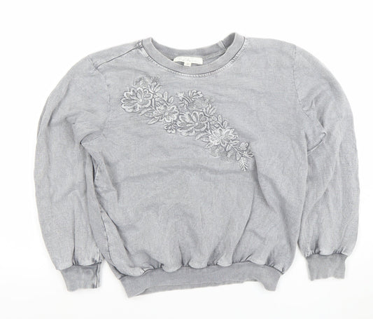 Womens UK Size S Soft Surroundings Grey Pullover Sweatshirt