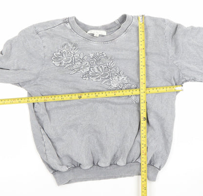 Womens UK Size S Soft Surroundings Grey Pullover Sweatshirt