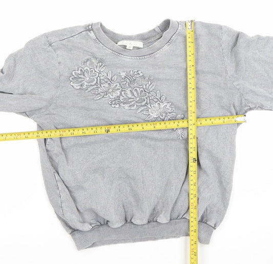 Womens UK Size S Soft Surroundings Grey Pullover Sweatshirt
