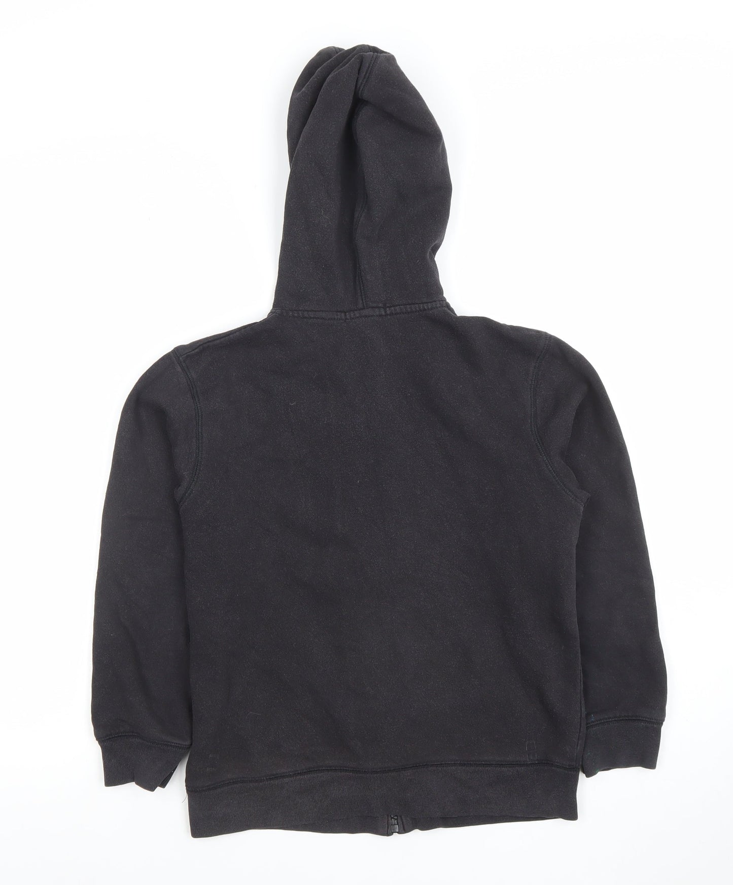 GAP Kids Boys Black Full Zip Hoodie Size 10-11 Years Cotton Blend