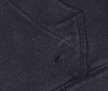 GAP Kids Boys Black Full Zip Hoodie Size 10-11 Years Cotton Blend