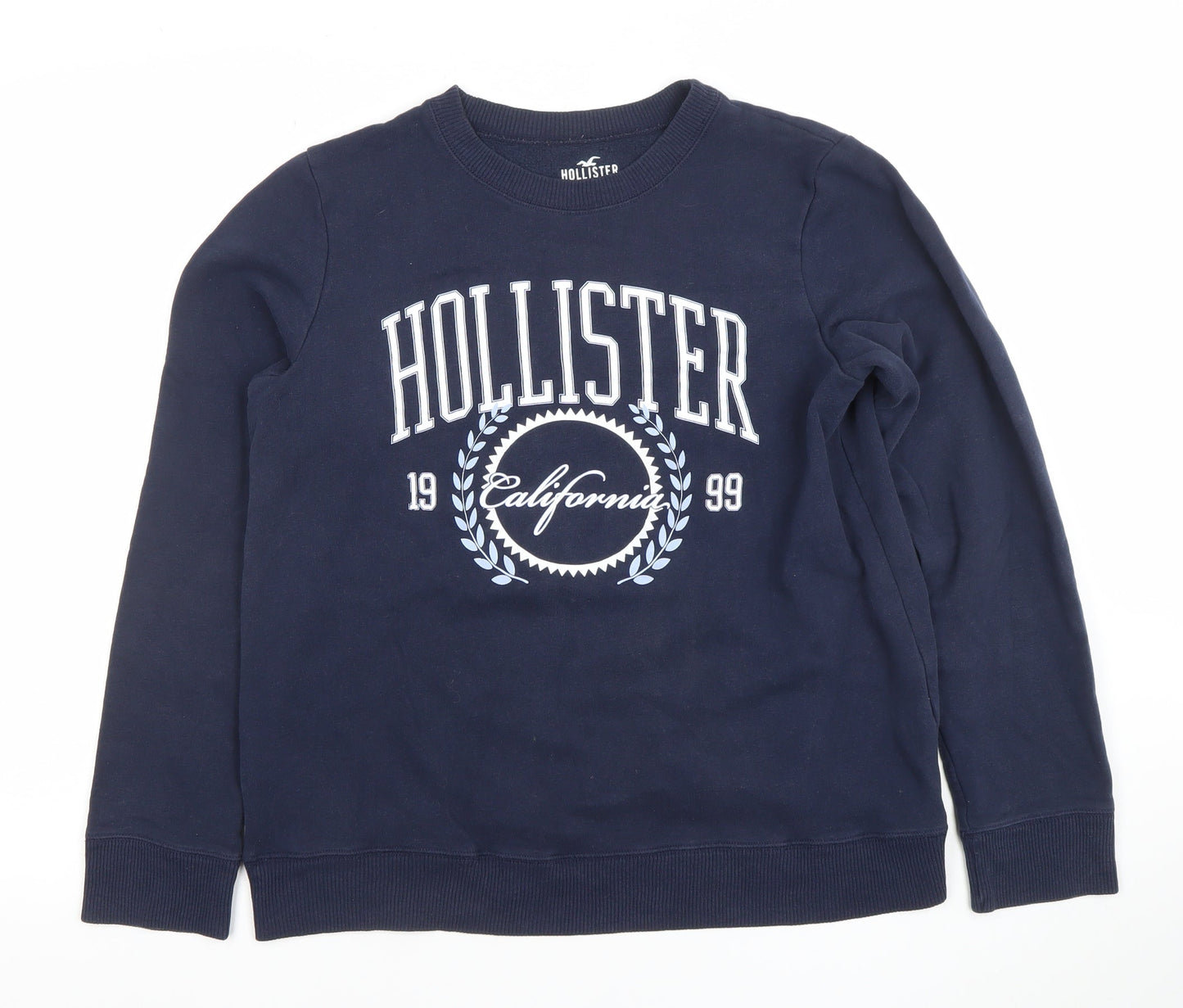Mens UK Size M Hollister Blue Pullover Sweatshirt