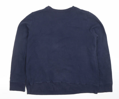Mens UK Size M Hollister Blue Pullover Sweatshirt