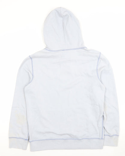 Abercrombie & Fitch Women's Light Blue XS Pullover Hoodie Cotton Blend