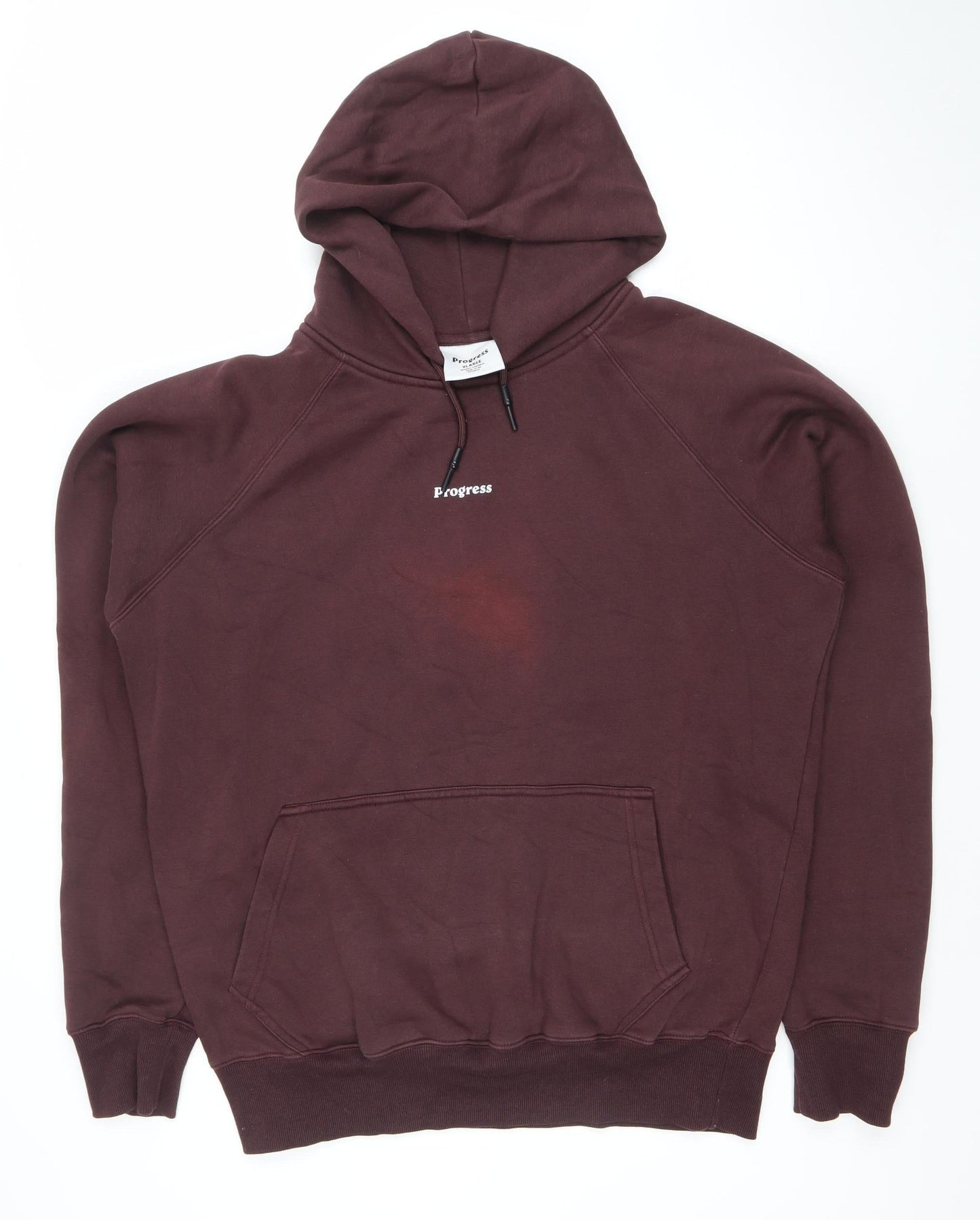 Mens UK Size XL Progress Brown Pullover Hoodie