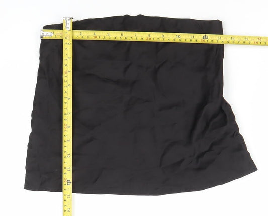 Womens UK Size S Zara Straight & Pencil Satin Skirt