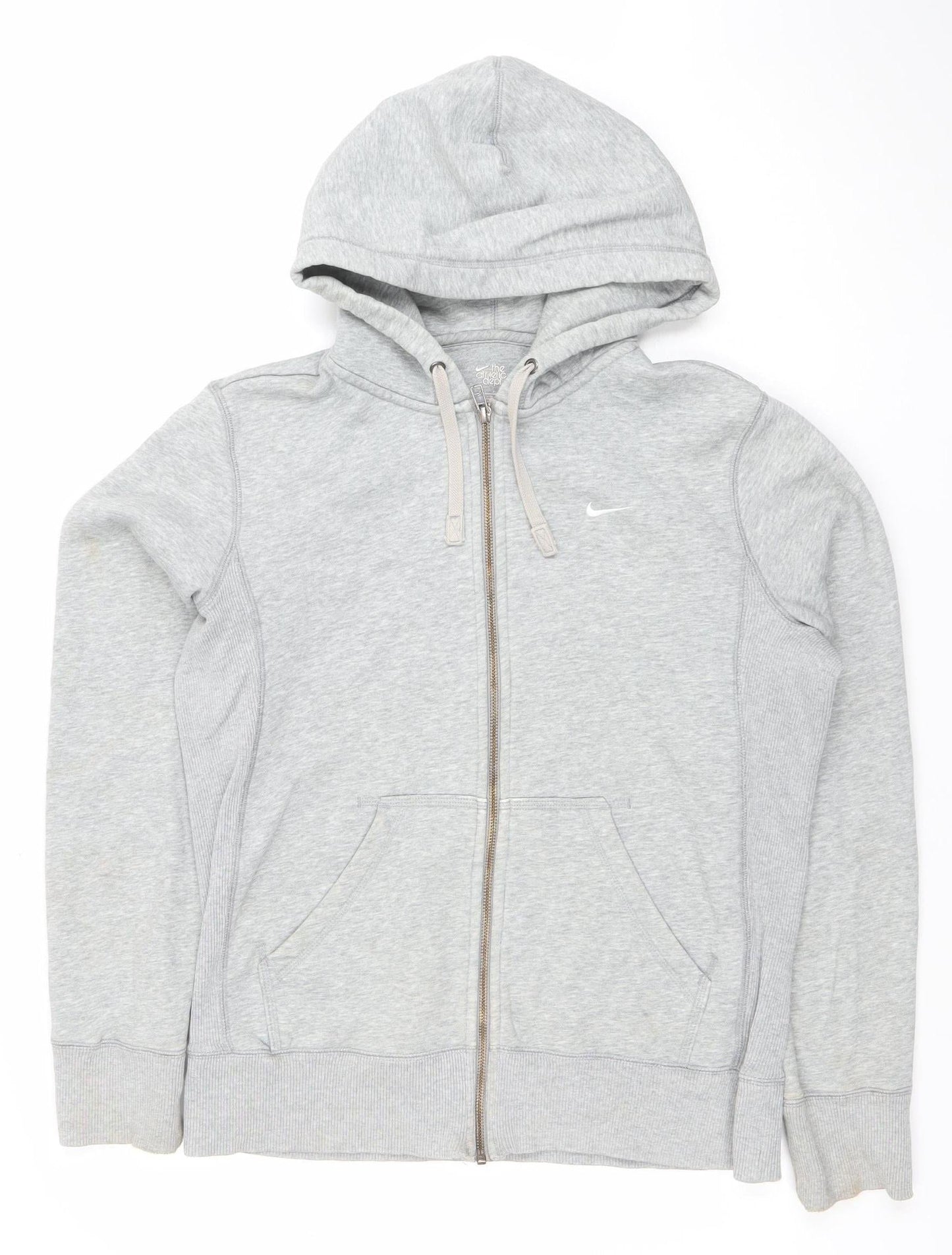 Nike Women's Grey Full Zip Hoodie Small Athletic Fit