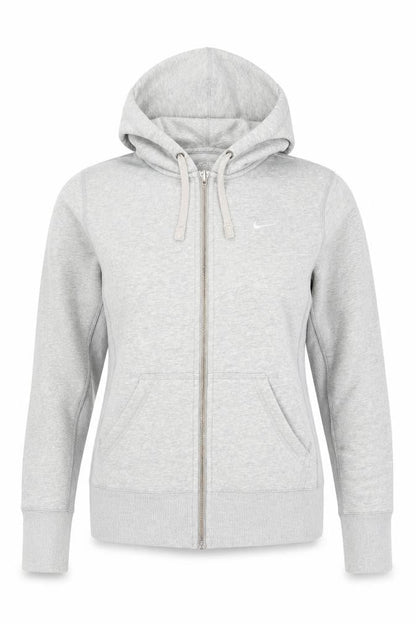 Womens UK Size S Nike Grey Full Zip Hoodie