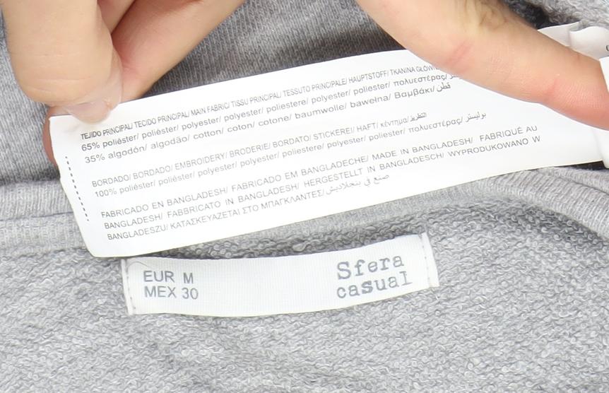 Womens UK Size 12 Sfera Grey Pullover Sweatshirt