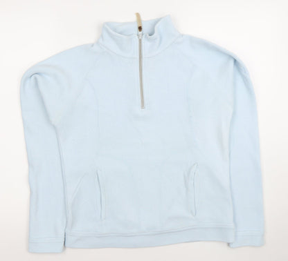 Regatta Women's Light Blue 1/2 Zip Pullover Sweatshirt Size 10
